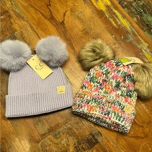 Two NWT C.C. Kids Beanies